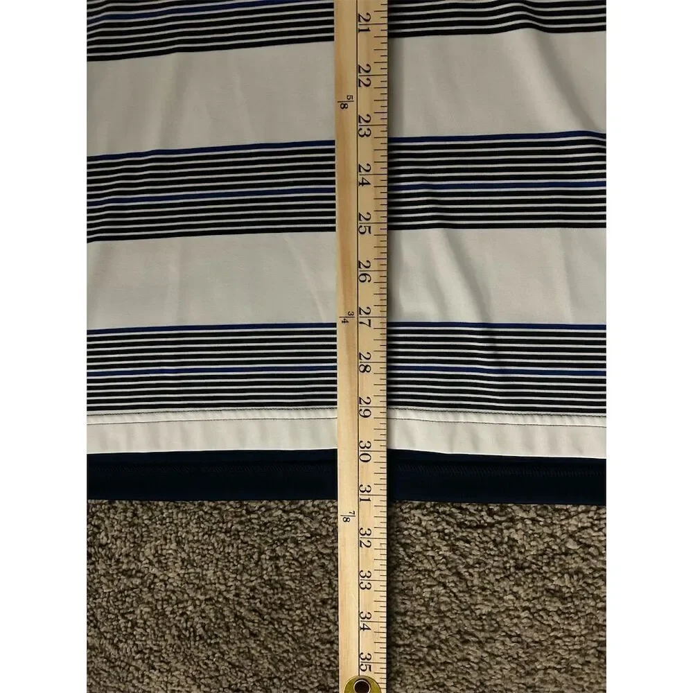 Adidas Men's XL Striped Golf Polo Shirt White/Navy Short Sleeve Casual
160 - Picture 5 of 5